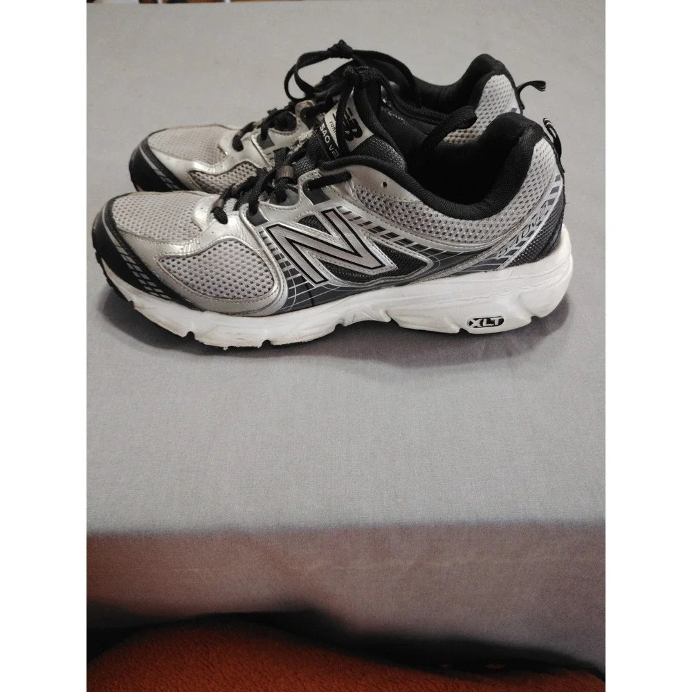 New Balance 540v2 Men 11.5 Silver Black XLT Running Track Training Athletic Shoe